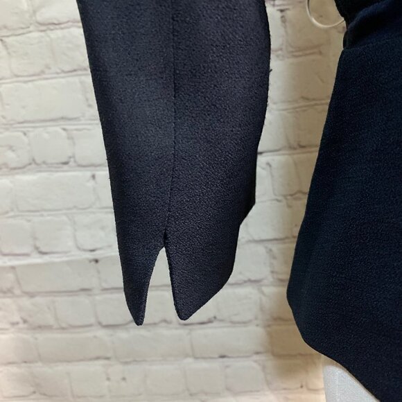 Gianfranco Ferre Black Blazer with Satin waist trim Size 10 - Picture 7 of 14